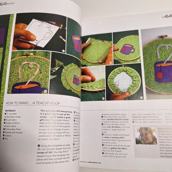 Issue 7 Mollie Makes December 2014 UK Magazine US Edition Winter Maryanne Moodie - Picture 10 of 12